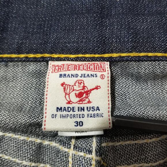True Religion Jeans Mens 30 Ricky Straight Flap VINTAGE Shallowmaker MAD859F83 - Picture 6 of 13
